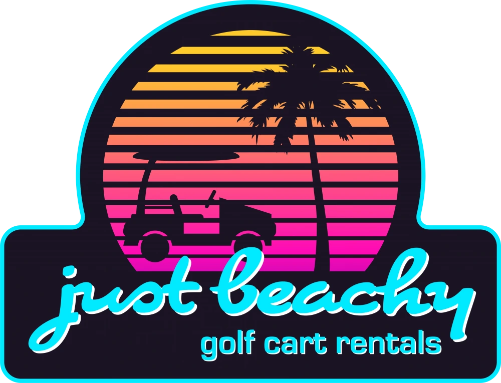 Just Beachy Golf Cart Rentals logo