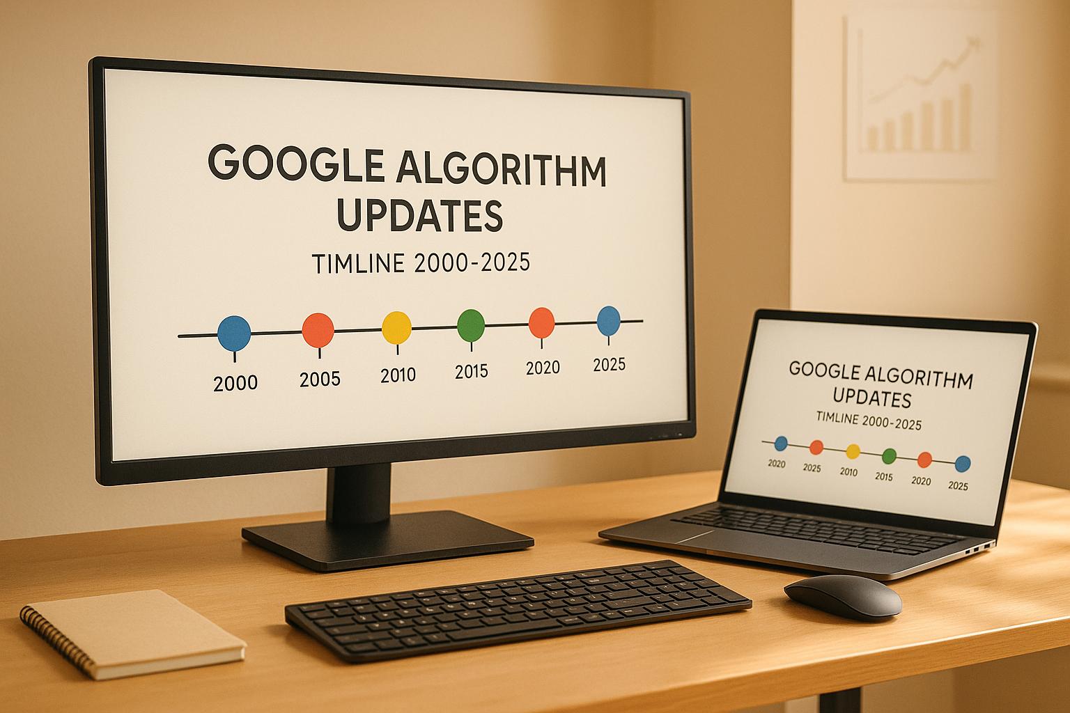Google Algorithm Updates: Timeline 2000-2025 article cover