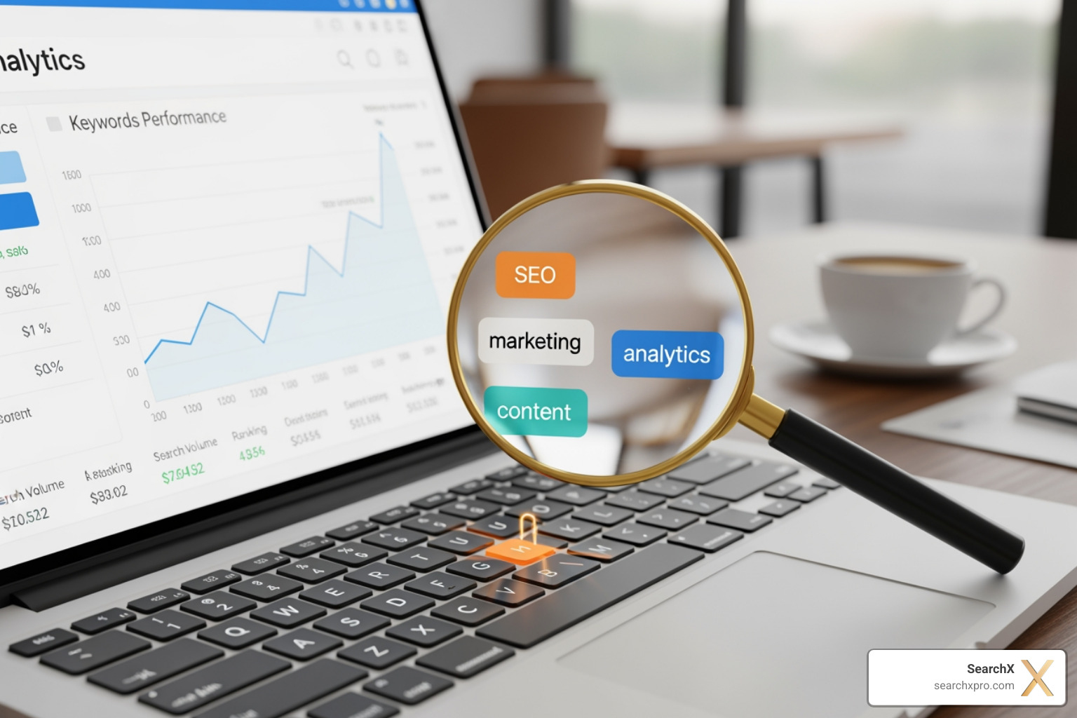User setting up a keyword tracking project - track website keywords