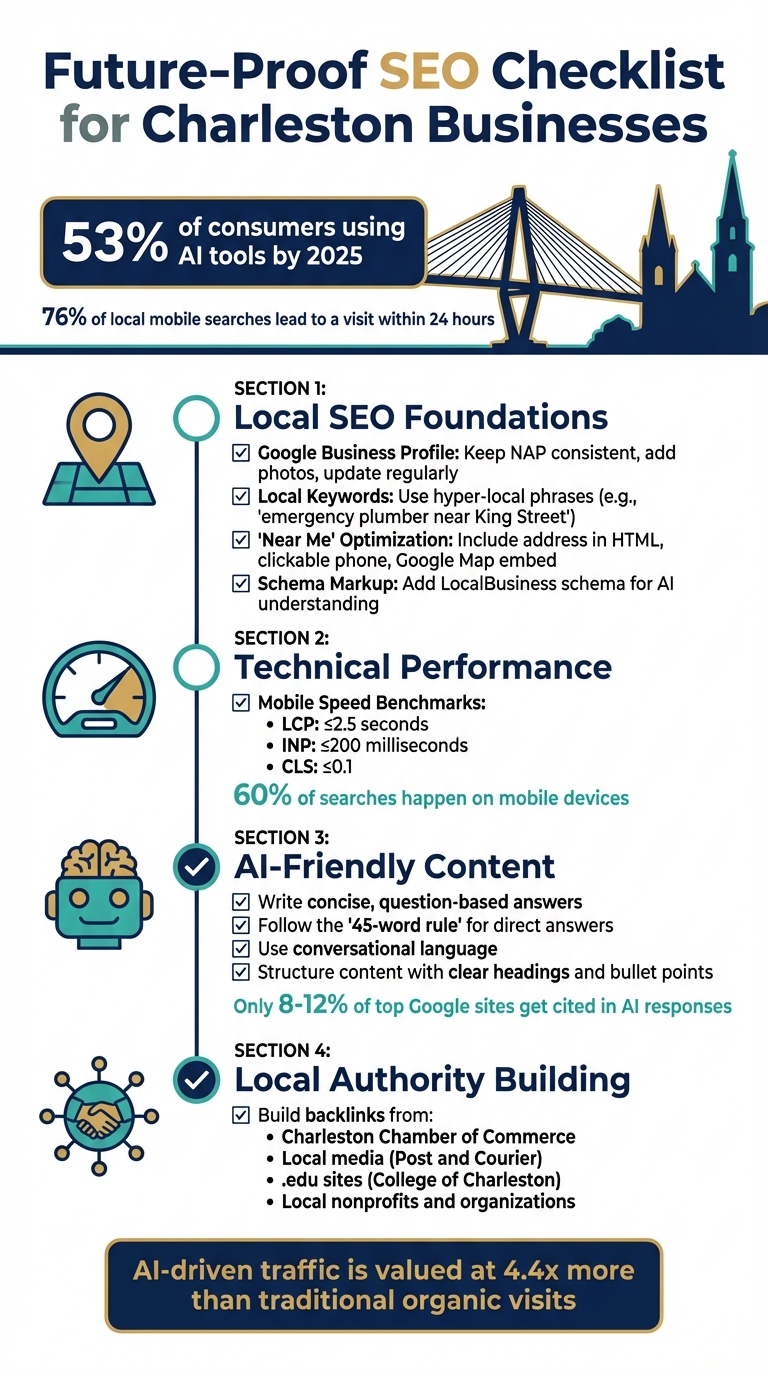 Local SEO Checklist for Charleston Businesses: Traditional vs AI Search Optimization