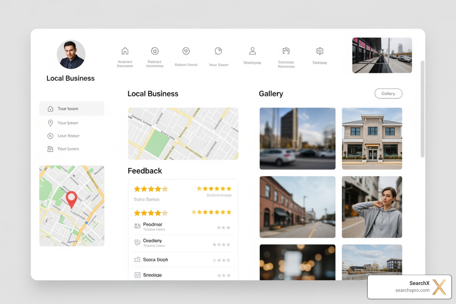 Image of a fully optimized Google Business Profile - Google local pack