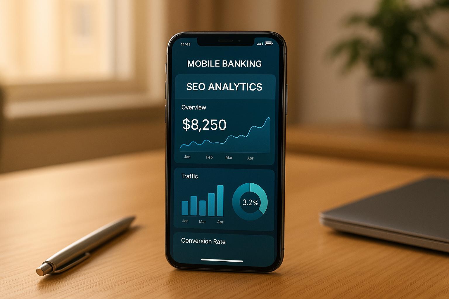 Ultimate Guide to Mobile Banking App SEO Analytics article cover
