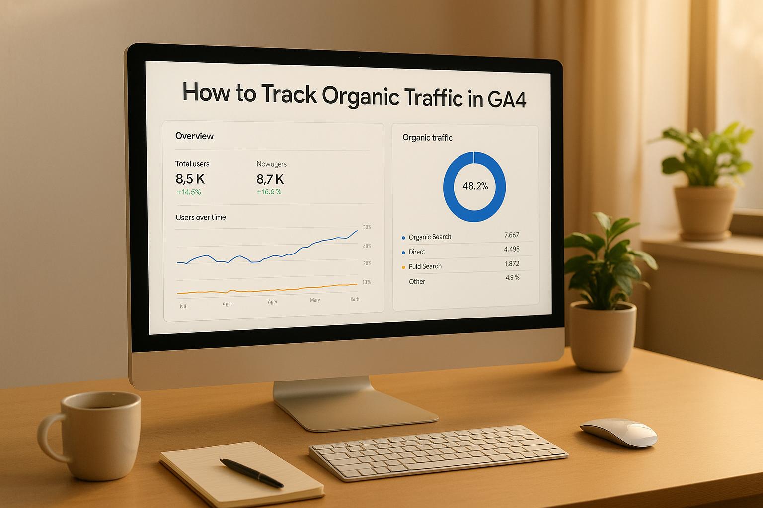 How To Track Organic Traffic In GA4 article cover
