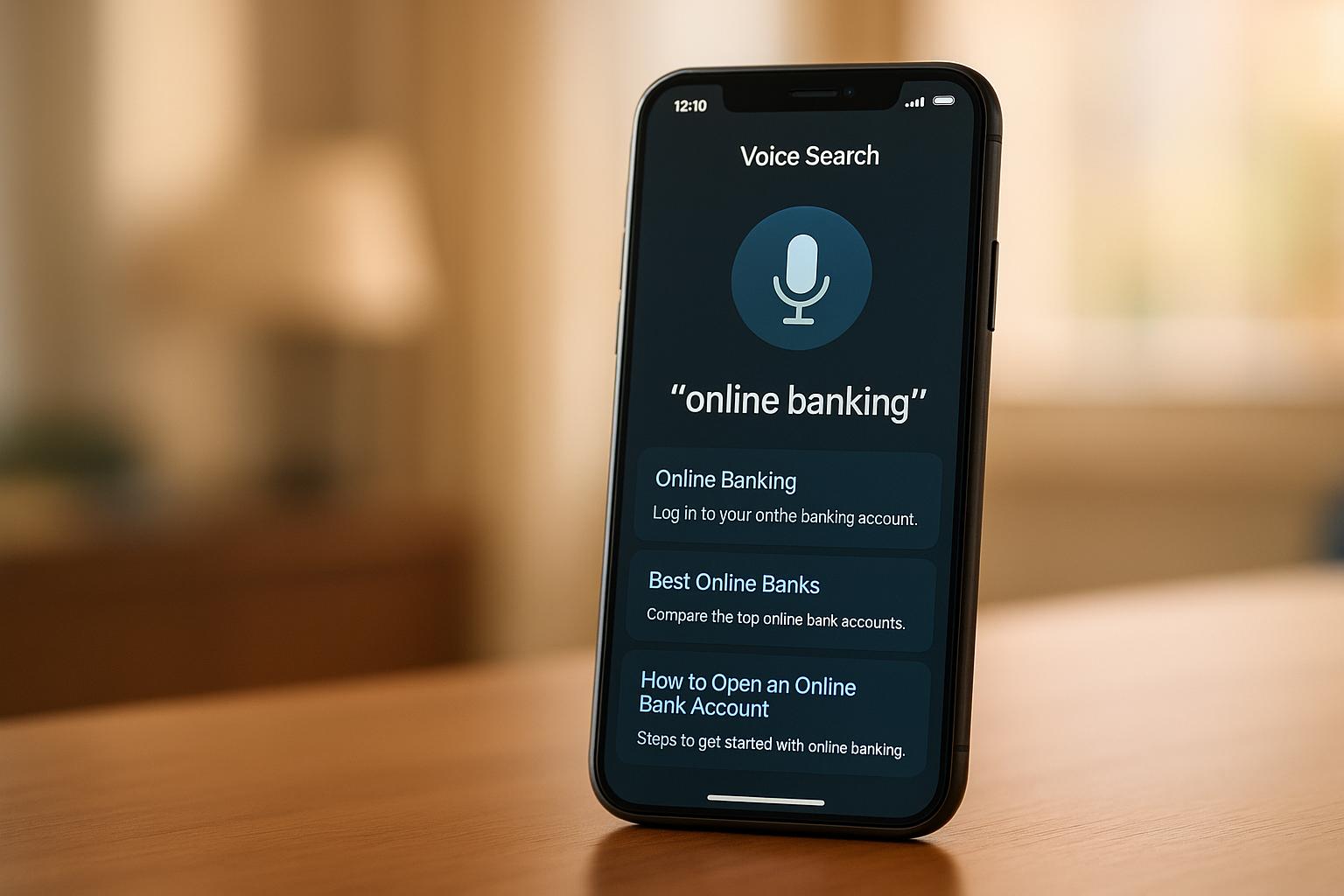 Voice Search SEO Tips for Online Banking article cover