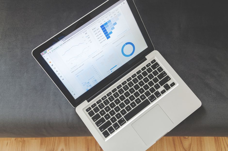 Digital marketing dashboard on a laptop screen - search engine optimization agencies charleston sc