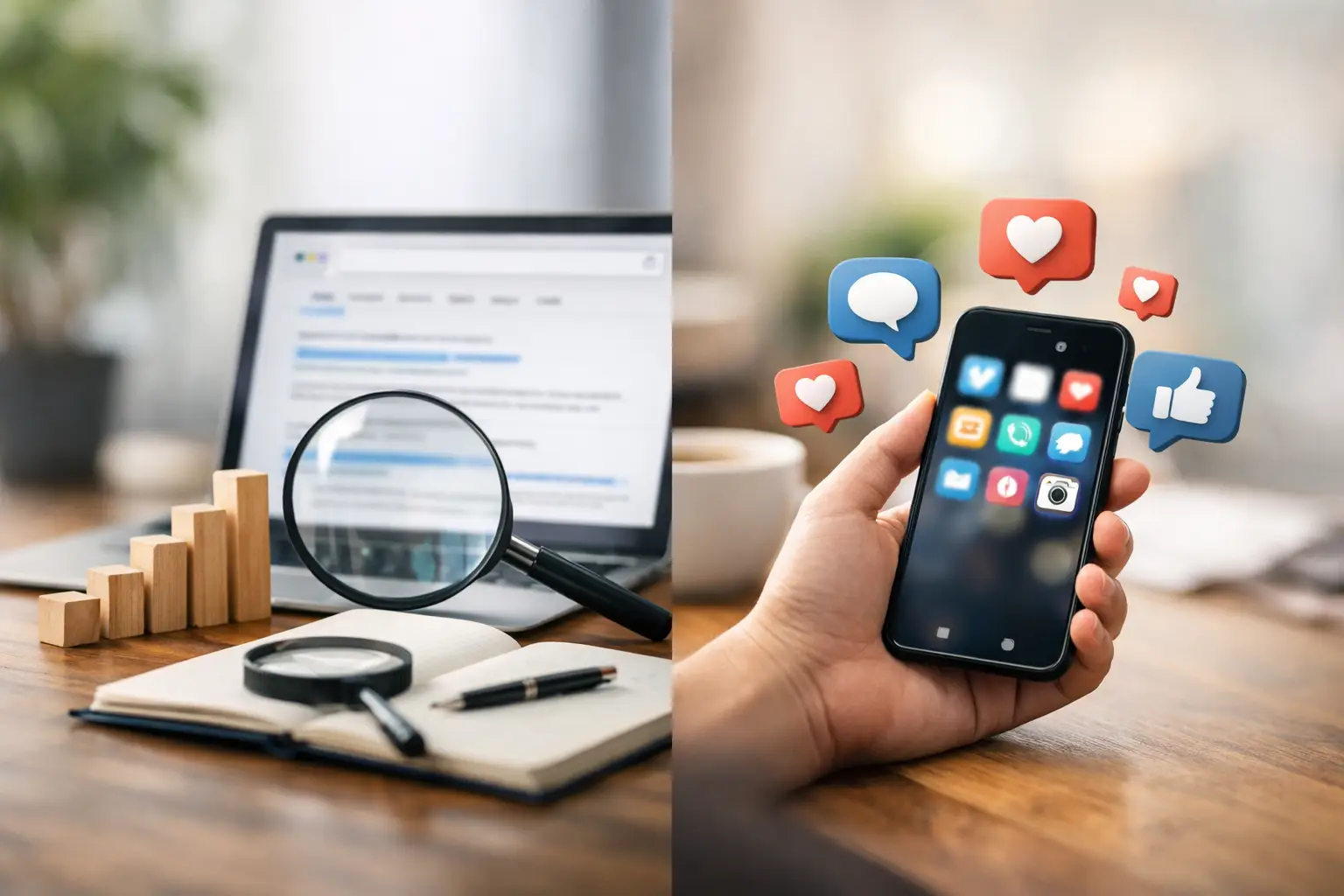 SEO vs Social Media: What Drives Growth? article cover