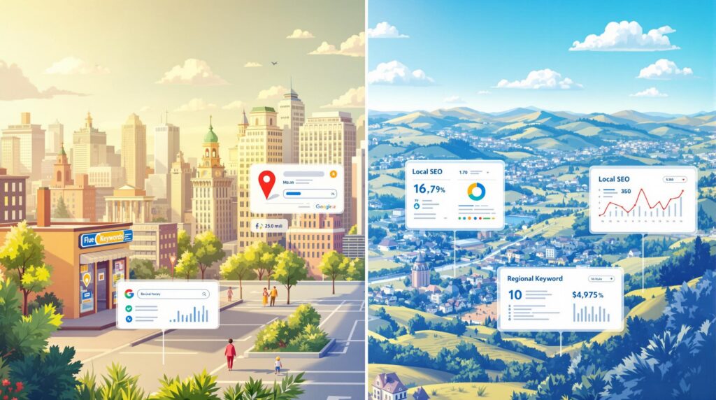 Local vs Regional Keyword Tracking: Key Differences