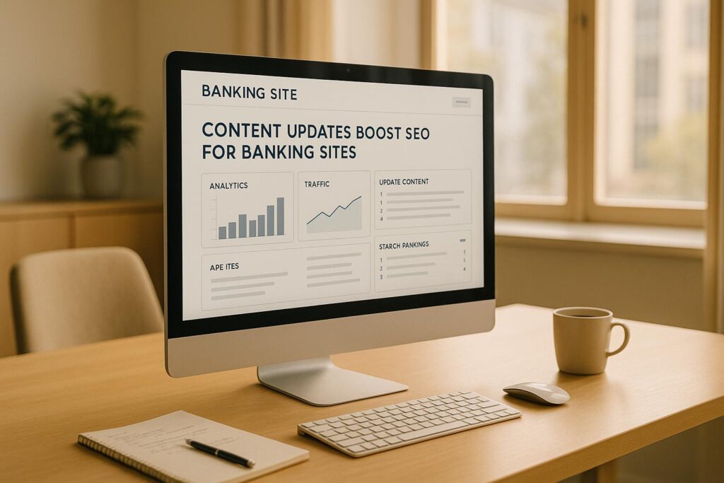 How Content Updates Boost SEO for Banking Sites