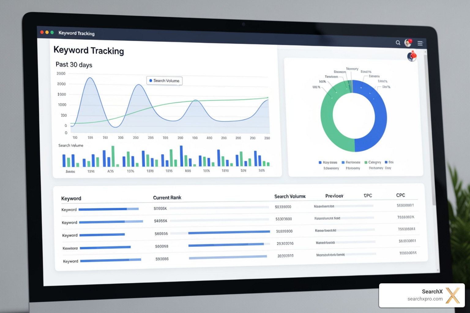 track website keywords